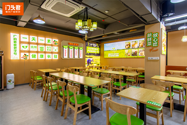素食店如何用广告标识，打造创意门头形象？
